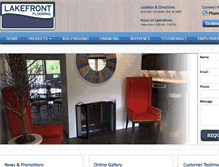 Tablet Screenshot of lakefrontflooring.com